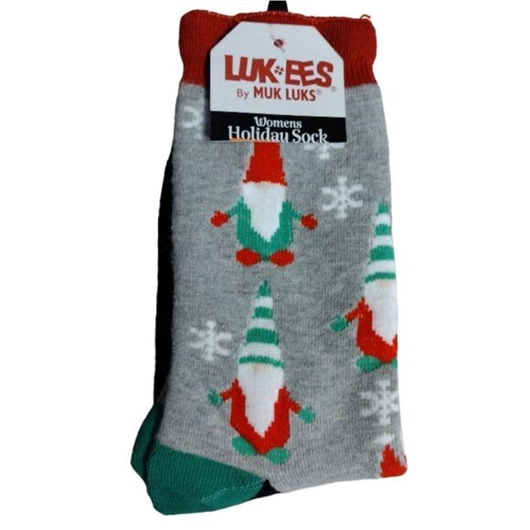 Hot Topic Dinosaurs and Muk Luks Gnomes Fleece Socks Bundle NEW - Picture 10 of 15